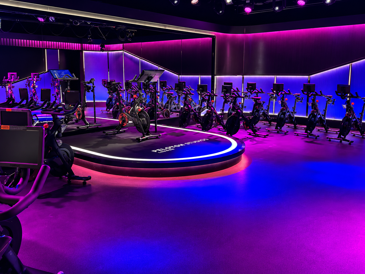 Peloton Studios interior